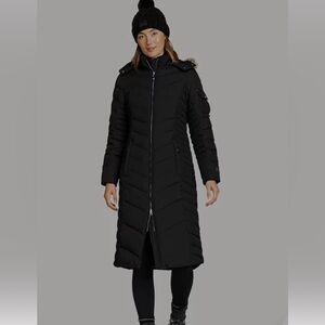 Eddie Bauer Women's Sun Valley Down Duffle Coat in Dark Purple - No hood